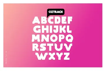 Oztrack Font