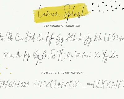 Lemon Splash font