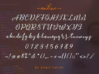 Online Script | Modern Calligraphy font