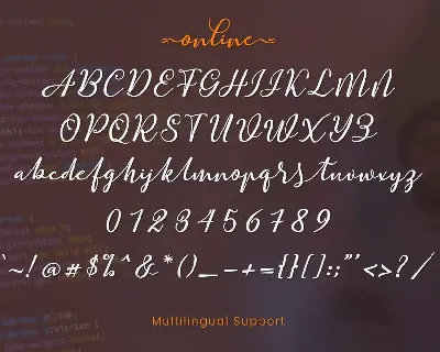 Online Script | Modern Calligraphy font