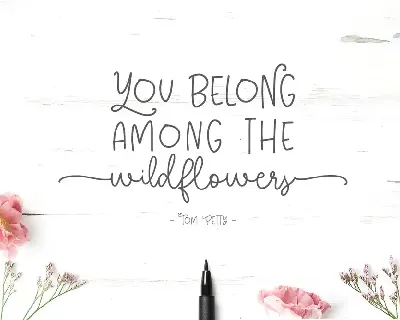 Among The Wildflowers Font Duo