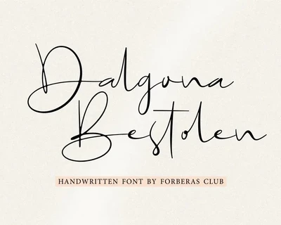 Dalgona Bestolen font