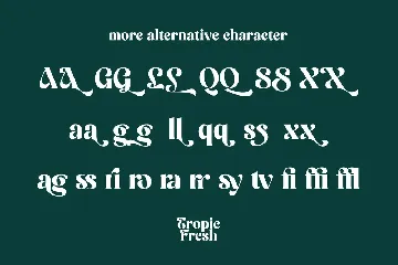 Tropic Fresh font