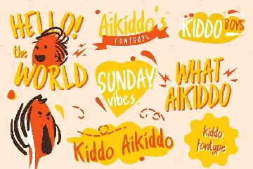 Kiddo Aikiddo font