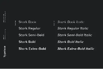 Stark - A Modern Sans Serif font