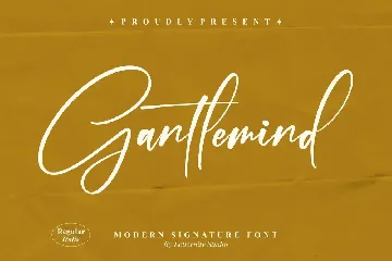 Gantlemind Modern Signature Font