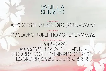 Vanilla Sunrise Font