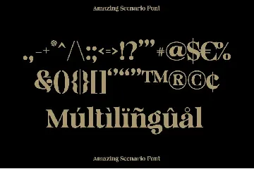 Amazing Scenario font