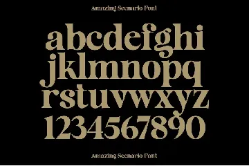 Amazing Scenario font