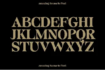 Amazing Scenario font