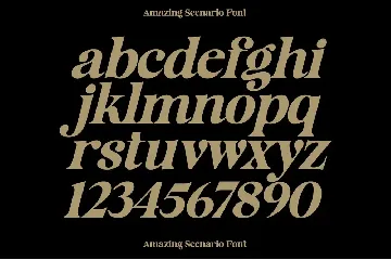 Amazing Scenario font