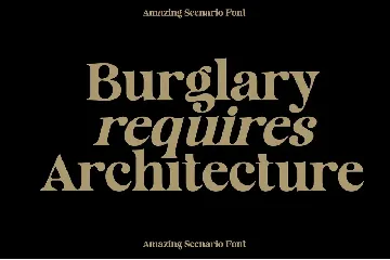 Amazing Scenario font