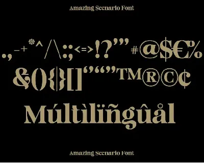 Amazing Scenario font