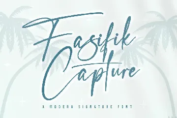 Fasifik Capture Modern Signature Font