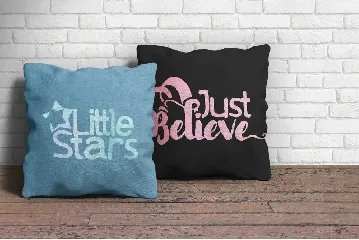 Little Stars Brush font