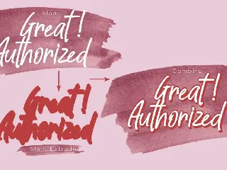 Great Authorized font
