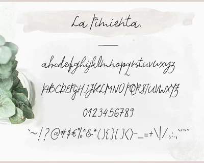 La Pimienta. font