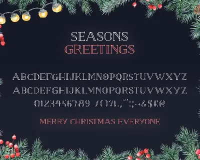 Seasons Greetings Font