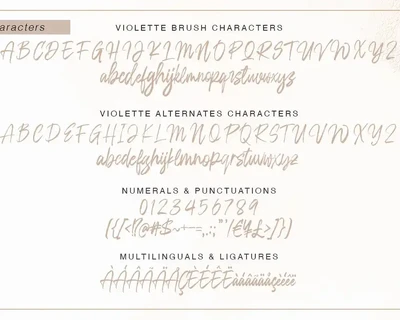 Violette Brush font
