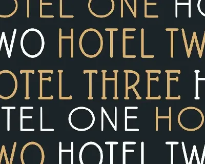 Hotel Modern Font Family