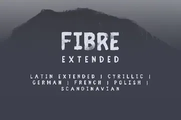 Fibre Exended font