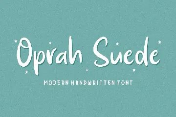 Oprah Suede font