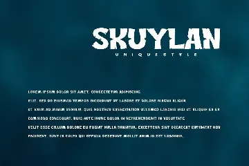 Skuylan - Decorative Font