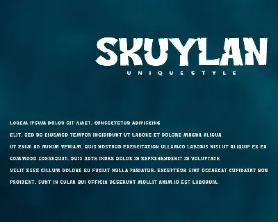 Skuylan - Decorative Font