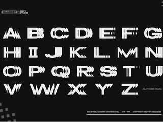 Glasset - Experimental Distort Typeface font