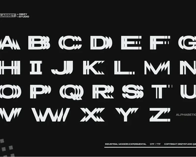 Glasset - Experimental Distort Typeface font