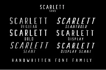 Scarlett Font Family