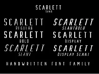 Scarlett Font Family