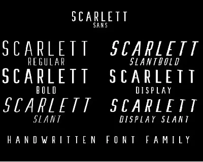 Scarlett Font Family