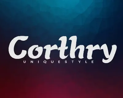 Corthry - Handwritten Font