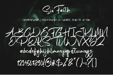 Sixfaith font