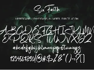 Sixfaith font