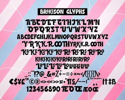 Brakeson - Display Font