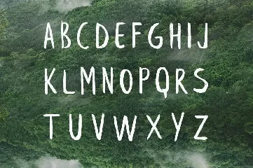 Leafy Extended Brush Font