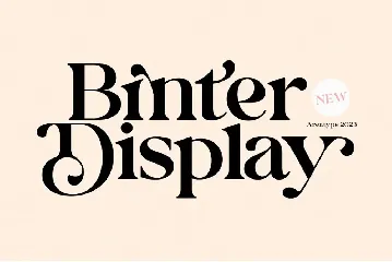 Binter Display Font