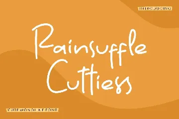 Rainsuffle Cutties Monoline Font