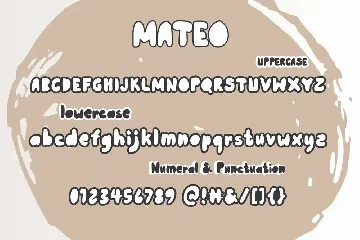Mateo - The Handwritten Cute Font