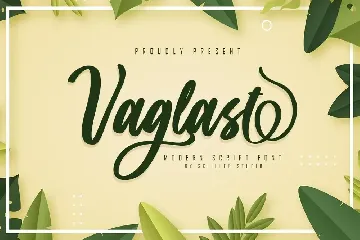 Vaglast - Modern Script Font