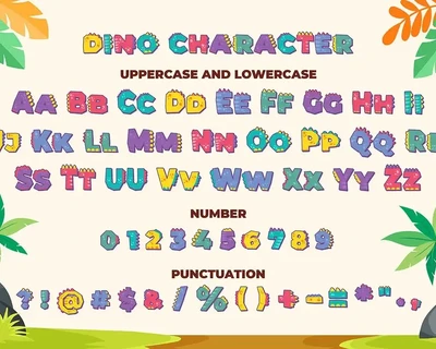 Dino - SVG Color Font