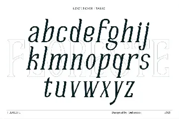 Floreste - Modern Wavy Serif font