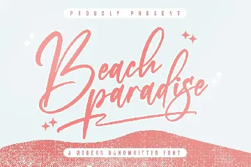 Beach Paradise Modern Handwritten Font