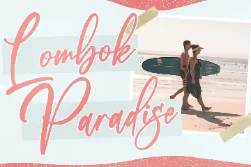 Beach Paradise Modern Handwritten Font