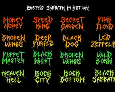 Rusted Sabbath | Black Metal Font