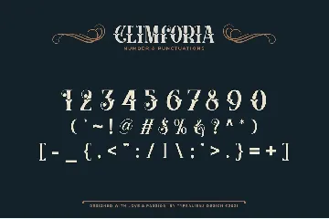 Climforia font