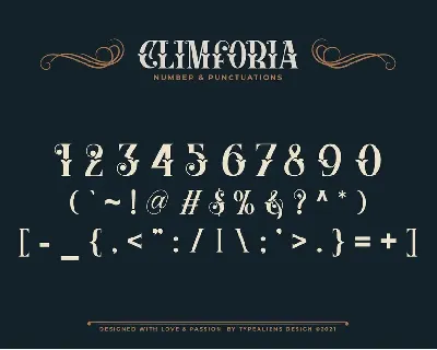 Climforia font