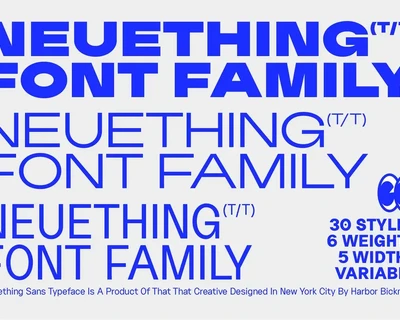 Neuething Sans (30 Styles) font